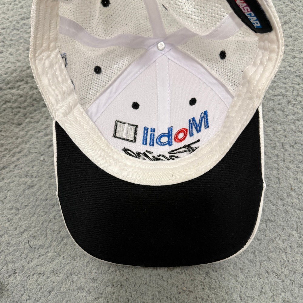 NASCAR Mobil 1 Racing Tony Stewart 14 Trucker Hat White Adjustable Mesh Cap Mens - Picture 8 of 8